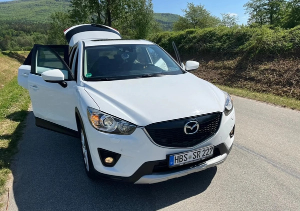 Mazda CX-5 cena 39999 przebieg: 155000, rok produkcji 2014 z Biała małe 742